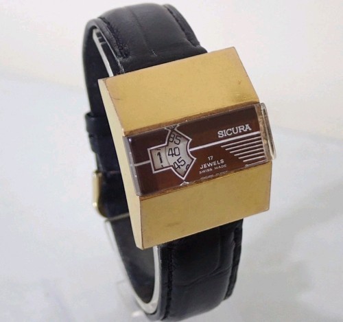 Vintage sicura jump hour watch - vintage,