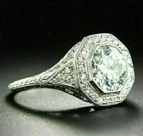 Bague fiançailles halo - fiançailles,