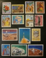 Lot 14 timbres Haute Volta -