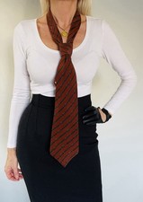 Cravate oversize en soie