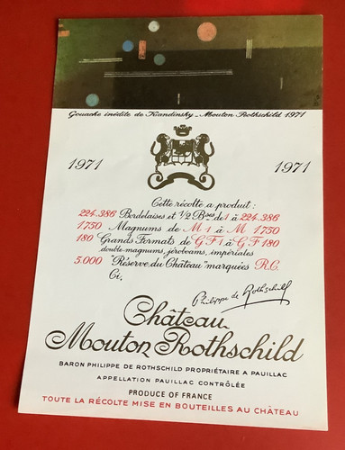 étiquette château mouton - ,