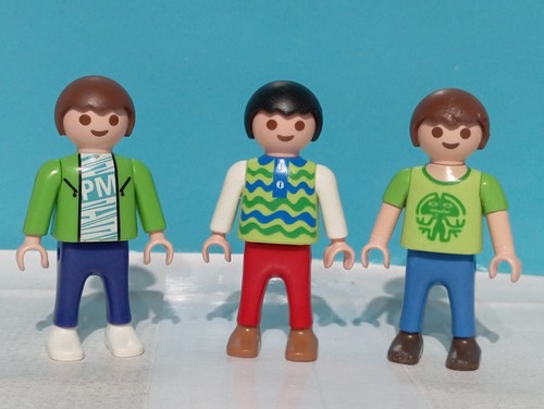 Playmobil figurines enfants - x3,