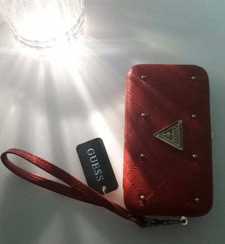 étui portefeuille guess rouge - Étui,