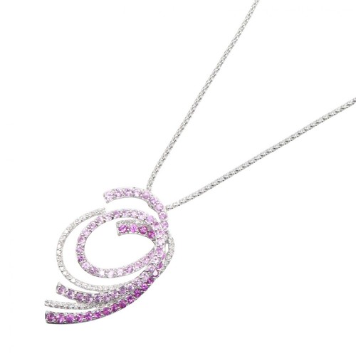Bijoux collier diamant saphir - collier,