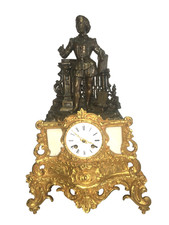 Pendule" La Jérusalem libérée" mouvement à fil fonctionnel