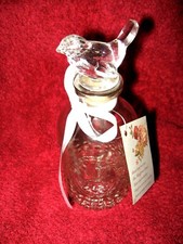 Très joli Flacon en verre avec bouchon oiseau - Nice glass bottle with bird cap