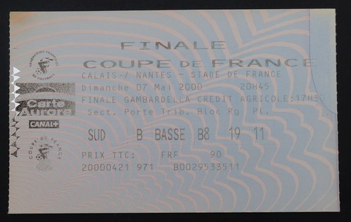 Ticket match nantes calais - ticket, fc