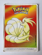 Sticker Pokémon #38 Feunard / Ninetales / Vulnona - Dunkin Boomer Nintendo 2000