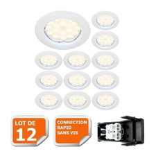 Lot de 12 Spot Led Encastrable