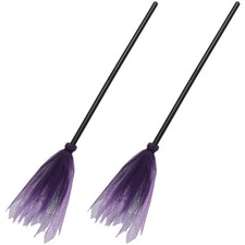  2 Pcs Balai Sorciere Décoration Halloween De Sorcière D'Halloween