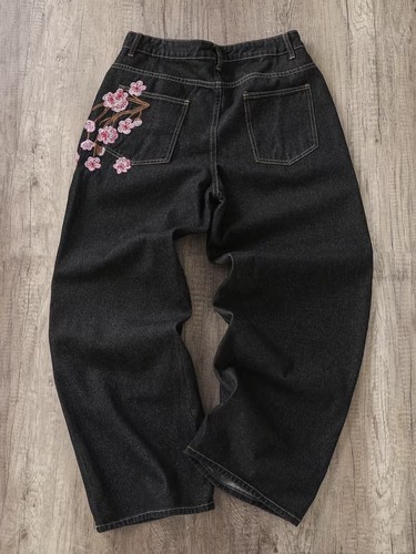 Jean noir brodé - pc,