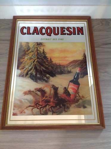 Tres rare ancien miroir bar - ancien,