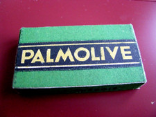 Ancienne Boite de 5 lames neuves de rasoir Palmolive French Vintage