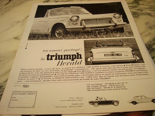 Ancienne publicite voiture - ancienne,