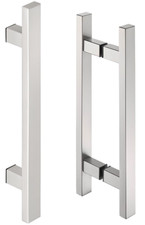 Poignée Inox de Porte Coulissante Maison 40x10 MM Argent 450-600