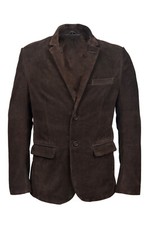Blazer En Suède Marron Pour
