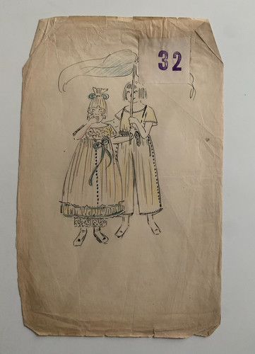 Dessin original costume - costume, de