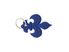 Porte cle cles clef brode