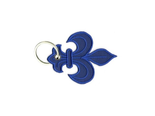 Porte cle cles clef - , brode