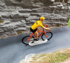 CYCLISTE Salza vintage BIC maillot jaune Tour de France miniature 1/32e
