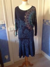 Superbe Robe mi Longue A Strass  DESIGUAL taille  S