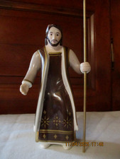 BELLE FIGURINE CERAMIQUE VILLEROY ET BOCH -CRECHE PELERIN BERGER CHRIST JESUS