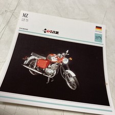 MZ 125 TS 1975 carte moto collection Atlas Allemagne