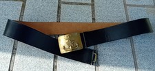 Ceinture en cuir noir OFFICIER