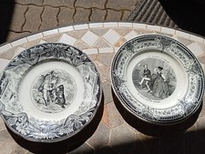 Ancienne Assiette Parlante Creil Et Montereau