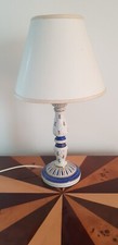 lampe en porcelaine, abat jour