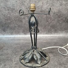 ancien pied de lampe en fer