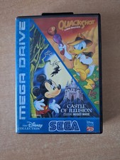Castle of Illusion / Quackshot Jeu Complet Sega Megadrive Pal Notice Disney
