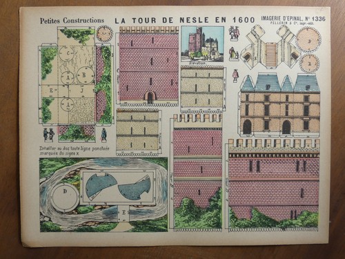 Maquette papier tour nesle - maquette,