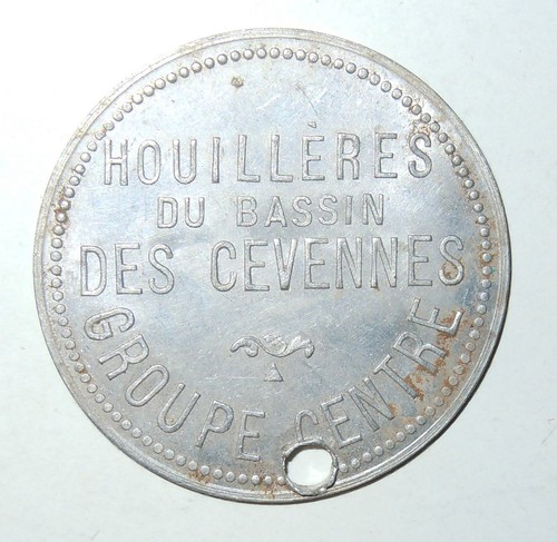 Jeton houillere bassin des - du,