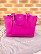 Sac cuir rose fuchsia Le