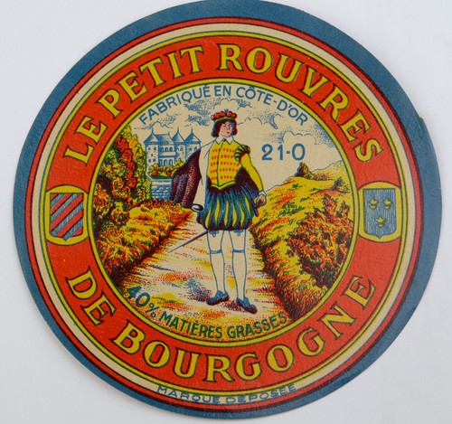 Etiquette ancienne fromage - etiquette, de