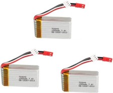 Lot de 3 batteries LiPo 7.4V