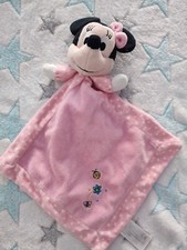Doudou Plat - Nicotoy Disney- Minnie - Rose Coccinelle Fleur Papillon 5 dispo