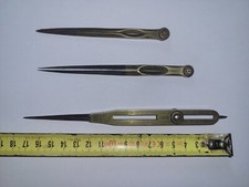 Lot de 3 anciens Compas pointes sèches