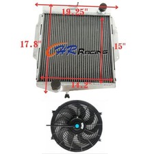 ALU RADIATOR+FAN FOR DATSUN
