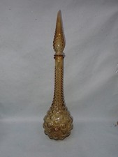 Ancienne bouteille grande carafe jaune ambrée    Empoli