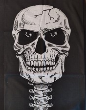 Foulard moto tête de mort Skull noir