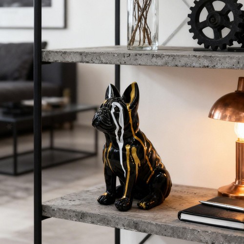 Statuette bouledogue - de,