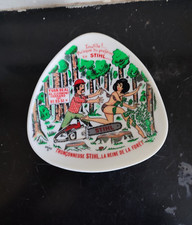 Cendrier STIHL la reine de la forêt Vide poche plastique cendrier publicitaire