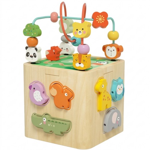 Cube activités bois - en,