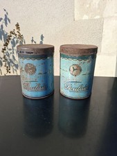 Lot 2 Anciennes boites en métal Confiserie POULAIN  vide Chocolat déco épicerie