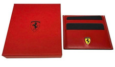 Ferrari Red Leather Card