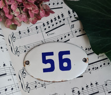 ANCIENNE PLAQUE EMAILLEE OVALE