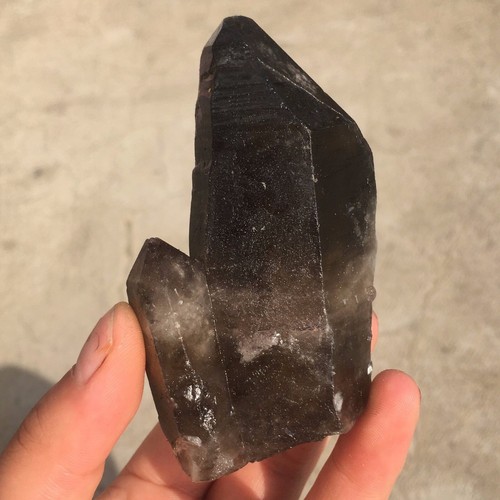 Quartz noir fumé brut morion - fumé, brut: