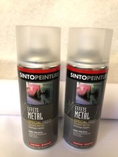 LOT 2 BOMBE DE PEINTURE VERNIS METAL INCOLORE BRILLANT SINTOPEINTURE (1.1286.1)